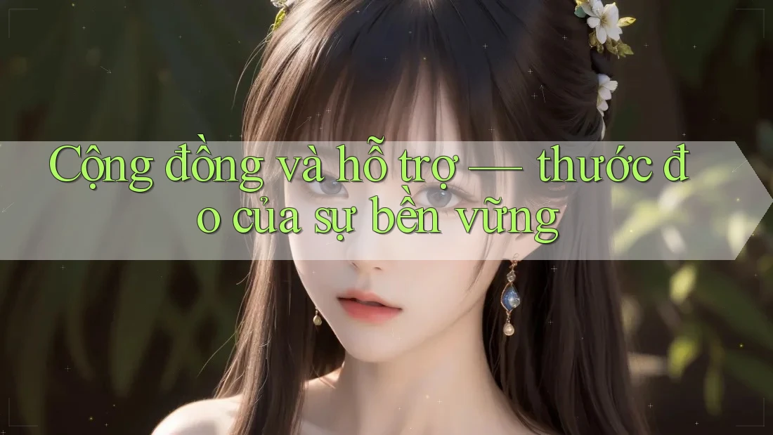Cộng đồng và hỗ trợ — thước đo của sự bền vững
