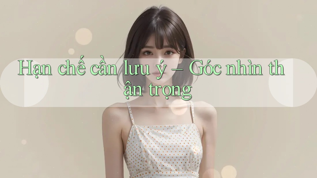 Hạn chế cần lưu ý — góc nhìn thận trọng
