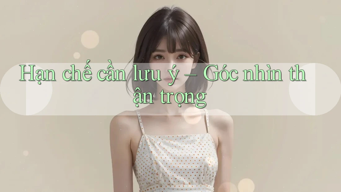 Hạn chế cần lưu ý — góc nhìn thận trọng