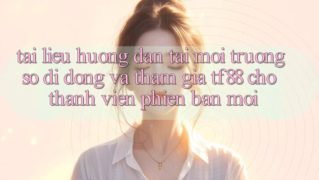 Tài liệu hướng dẫn Tải Môi trường số di động Và Tham Gia TF88 Cho Thành Viên Phiên bản mới Tài liệu hướng dẫn Tải Môi trường số di động Và Tham Gia TF88 Cho Thành Viên Phiên bản mới
